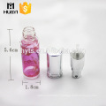 10ml glass perfume bottle with pink screen printing